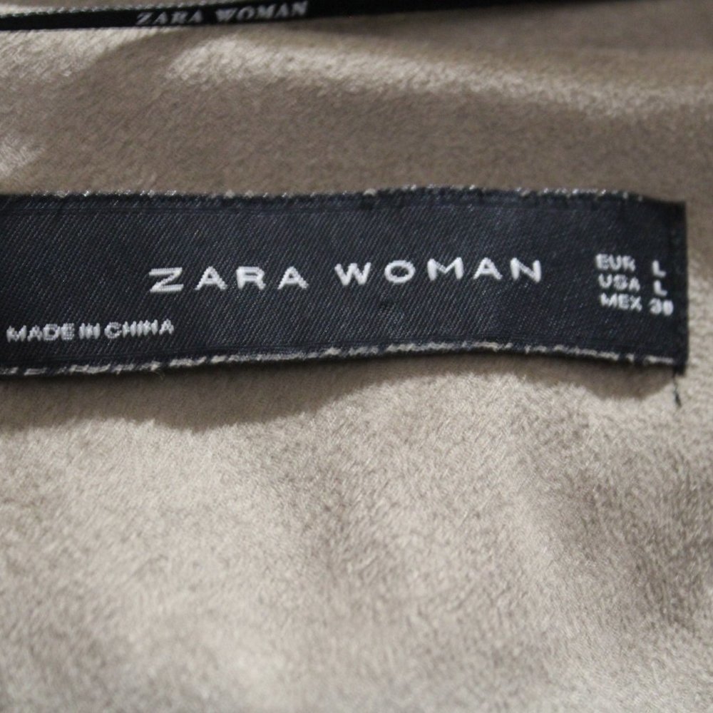 Zara Faux Vegan Suede Moto Jacket (172)🦋 - Picture 11 of 14